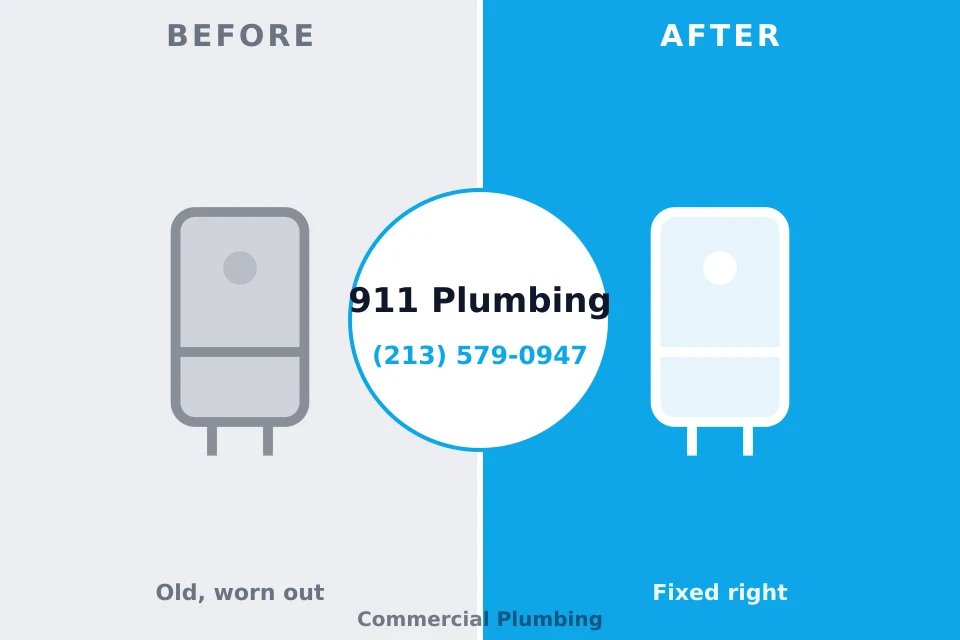 Before and after: plumbing repair Coleman, MI